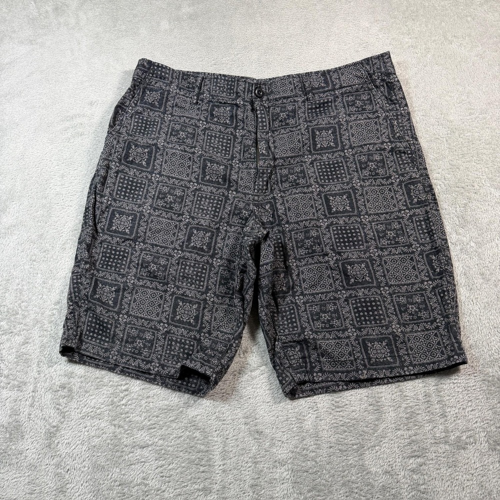 Reyn Spooner Uniqlo Shorts Mens Large Gray Chino 10" Inseam Dietrich Varez